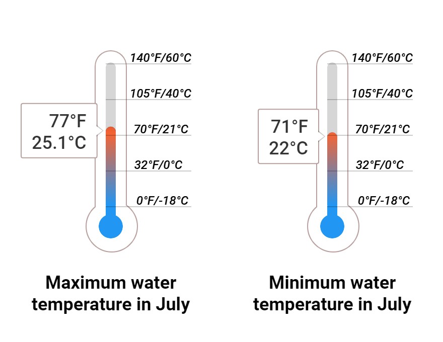 Average Sea temperature